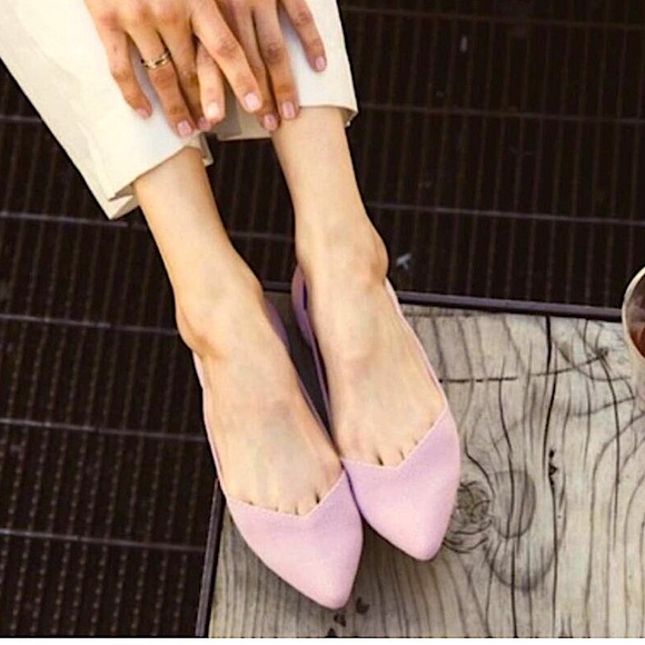 rothys pink flats